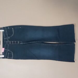 Lookub Raw Hem Cutoff Jean Capri Pants Size S NWT